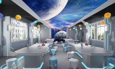 现代科技教室3D模型下载